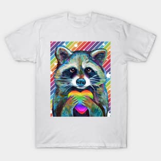 RAINBOW PRIDE RACCOON T-Shirt